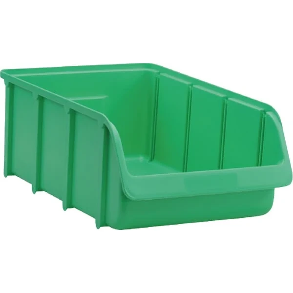 Hünersdorff - WE6754 - Aufbewahrungsbox 315x495x185mm, Fassungsvermögen 19,27l, Grüner Polypropylen, Linbin Nr. 5