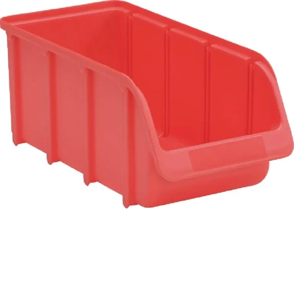 Hünersdorff - WE6831 - Aufbewahrungsbox 146x318x127mm, 4,24l Fassungsvermögen, Roter Polypropylen, Linbin Nr.3l