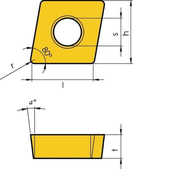 Huvema - CCMT060204MMIT1601 - Dreheinsatz CCMT 060204 10x
