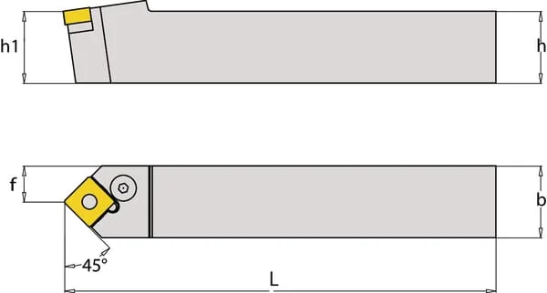 Huvema - PSDNN2525M12 - Drehhalter, Neutral 75° PSDNN
