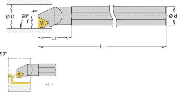 Huvema - S25RSTFCR16 - Drehhalter, Rechts 90° STFCR