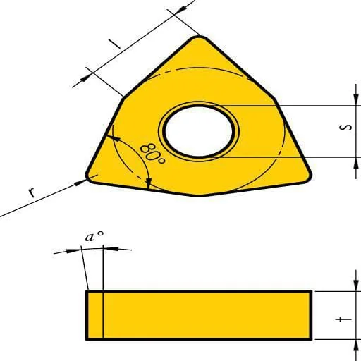 Huvema - WNMG080408MMIT1601 - Drehmeissel (10 Stueck)