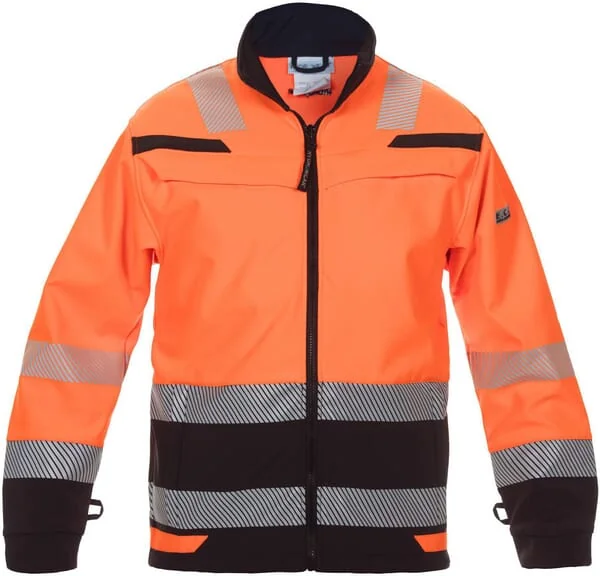 Hydrowear - 04025985OBS - Softshelljacke, Orange-Schwarz, Groesse S, UK:34/EU:48, Trendy HI-VIS Line, Telford