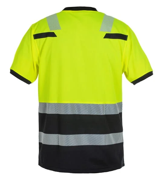 Hydrowear - 040465YB2XL - T-Shirt Hi-Vis 2XL Gelb/Schwarz Tulsa