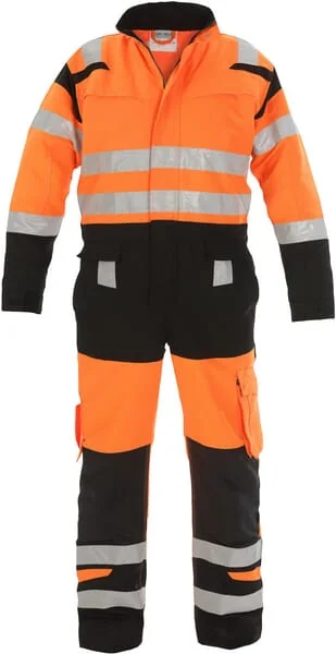 Hydrowear - 048471OB56 - Overall, Groesse XL, Warnschutz, Orange/Schwarz, Trendige Hochsichtbar-Linie