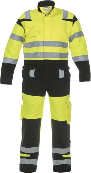 Hydrowear - 048471YB50 - Overall, Groesse M, Hi-Vis, Gelb/Schwarz, Trendige Hochsichtbar-Linie
