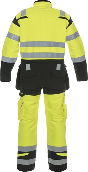 Hydrowear - 048471YB56 - Overall, Groesse XL, Hi-Vis, Gelb/Schwarz, Trendige Hochsichtbar-Linie