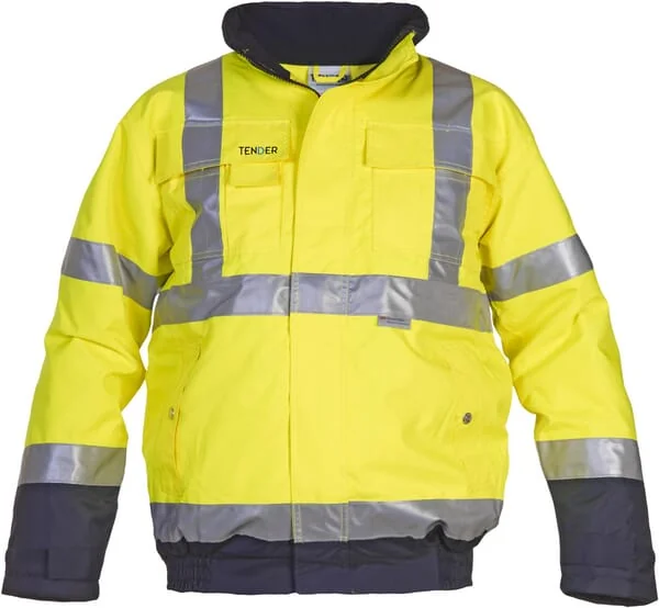 Hydrowear - 052005S - Pilotjacke Hi-Vis, Gelb-Blau, Groesse S, UK:34/EU:48, Tenderline, Helios