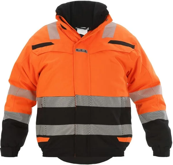 Hydrowear - 072396OB4XL - Pilotjacke Warnfarbe, Orange-Schwarz, Größe 4XL, UK:48/EU:64-66, RS Line, Umag