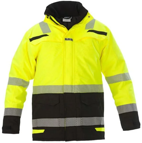 Hydrowear - 072398YBP3XL - Parka Jacke Hi-Vis, Gelb-Schwarz, Größe 3XL, UK:46/EU:62, RS Line, Uddel