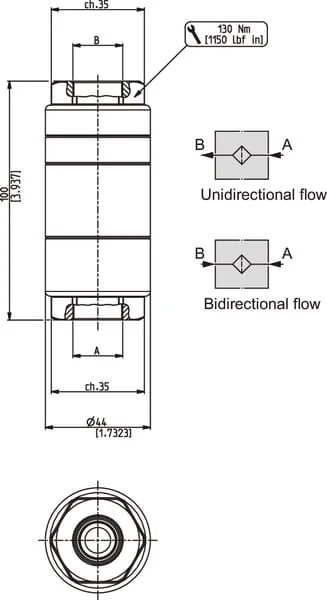 Ikron - HF70510040SB060GDB - Hochdruckfilter Inline 60 UM 1/2 B