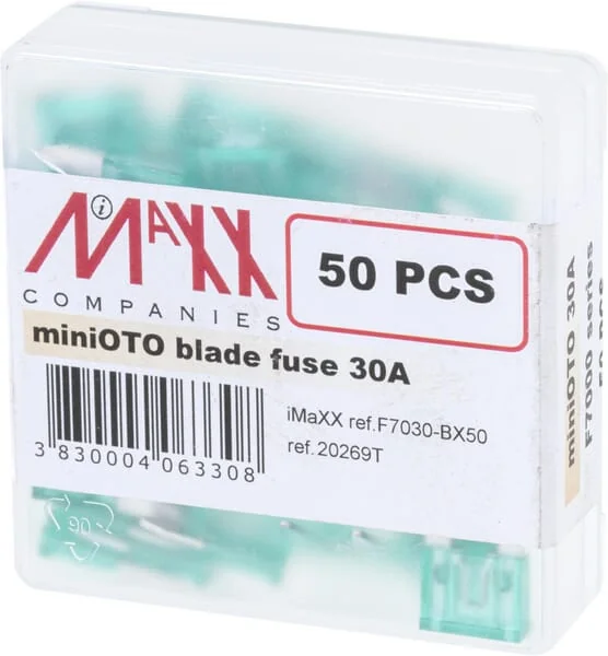 iMaXX - SI20269 - Sicherung Mini-Blade 32V 30A Länge 16,3mm Grün Packung 50x iMaXX