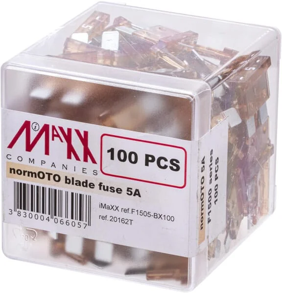 iMaXX - SI22005 - Sicherung Standard-Blade 5A Länge 20mm Braun Packung 100x iMaXX