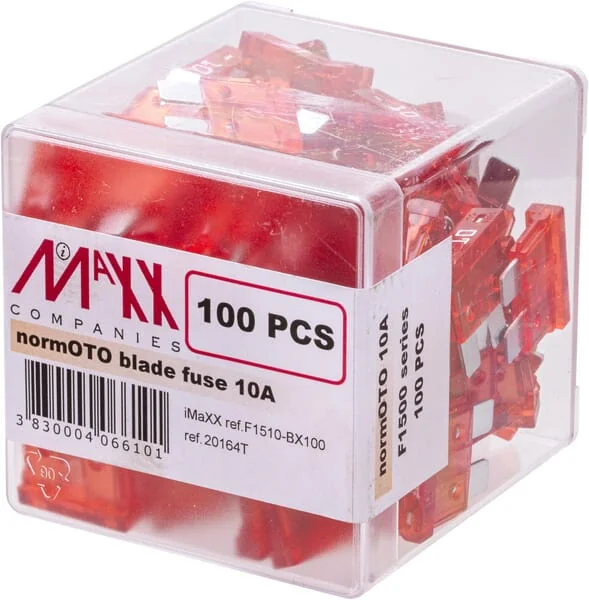 iMaXX - SI22010 - Sicherung Standard-Blade 32V 10A Länge 20mm Rot Packung 100x iMaXX