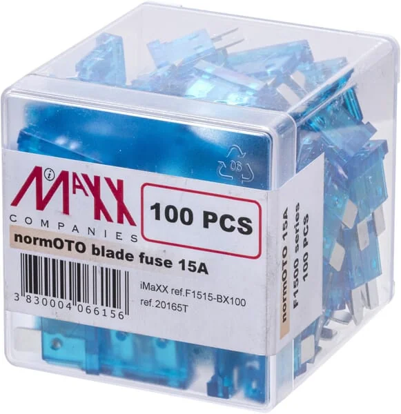 iMaXX - SI22015 - Sicherung Standard-Blade 32V 15A Länge 20mm Blau Packung 100x iMaXX