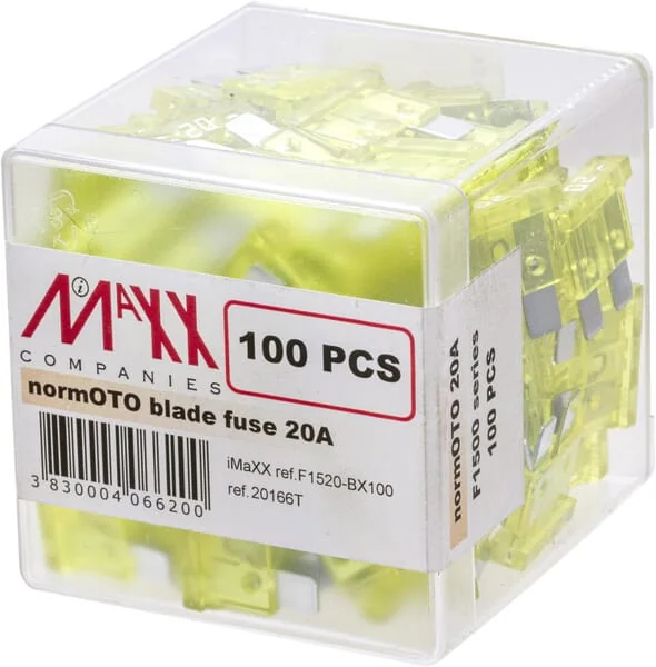 iMaXX - SI22020 - Sicherung Standard-Blade 32V 20A Länge 20mm Gelb Packung 100x iMaXX