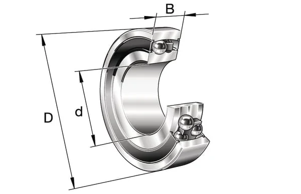 INA FAG - 2207K2RSTVHC3 - Selbstausrichtendes Rillenkugellager