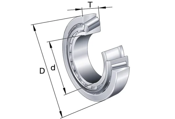 INA FAG - 33015A - Kegelrollenlager 75x115x31x25,5 mm