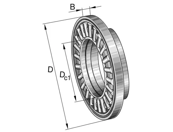 INA FAG - AXW25 - Axial-Nadelrillenlager AXW