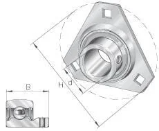 INA FAG - FLAN72MSTR - Blechstahl-Lagergehaeuse