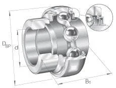 INA FAG - GE30KLLB - Lagerbuchse 30x62x18mm