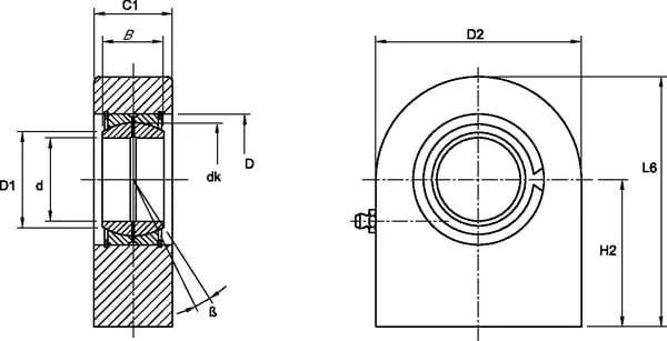 INA FAG - GF25DOAINA - Radial-Gelenklager