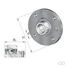 INA FAG - GGME07INA - Lagerdeckel Für Typ Pme/Rme 35