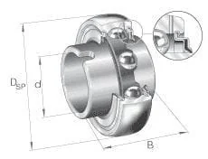 INA FAG - GLE30KRRB - Lagereinsatz 30x62x18mm INA FAG