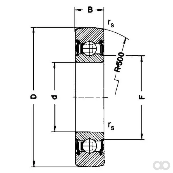 INA FAG - LR2062RSR - Spurlager