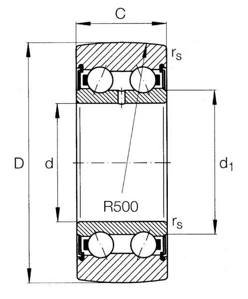INA FAG - LR52052RS - Spurlager