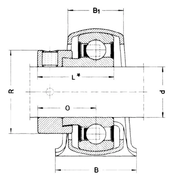 INA FAG - PB12 - Gehäuseeinheit Pb