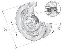INA FAG - RSRB16222L0 - Spannrolle