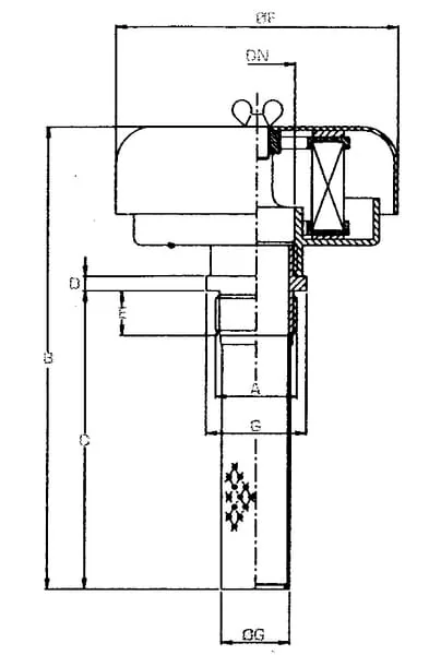 Internormen - NBF403 - Tankfüllverschluss NBF 403-VL-III