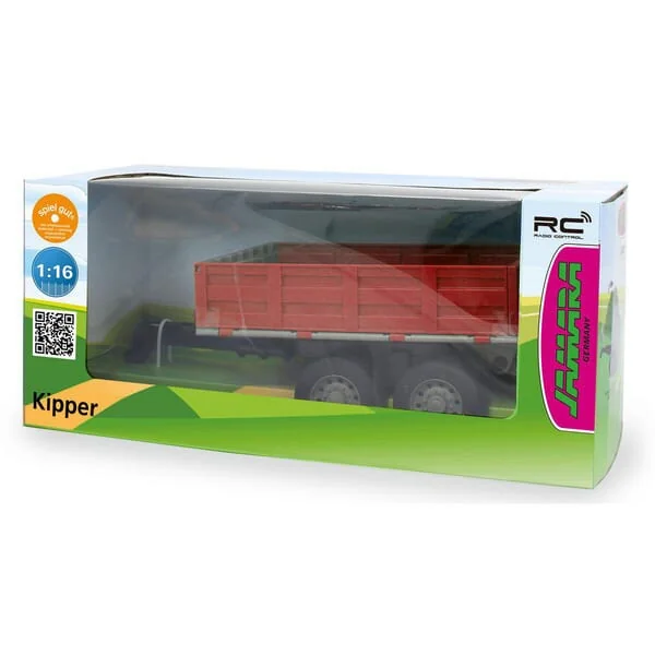 Jamara - JA413108 - Kipper Rot Fuer RC-Traktor 1:16