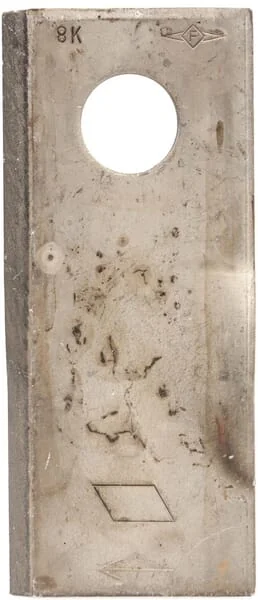 JF - 8113800062 - Mähbalkenmesser Rechts 114x48x4mm Loch Diameter 19mm; Geeignet für Kongskilde JF/Stoll