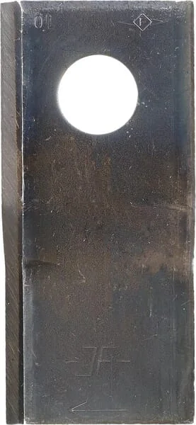 JF - 8113800063 - Mähbalkenmesser Rechts 106x49x4mm Loch Diameter 19mm; Geeignet für Kongskilde JF/Stoll