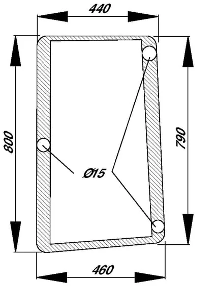 John Deere - R96194 - Seitenfenster
