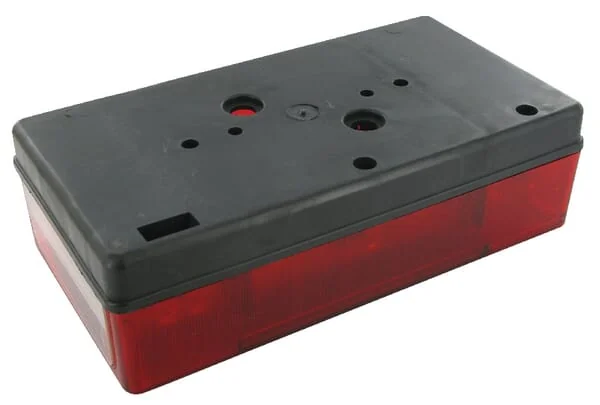 Jokon - 102002041 - Rueckleuchte Rechteckig, 12V, Rot/Orange, Aufschraubbar, 188x55x100mm, Jokon – Hinten Rechts