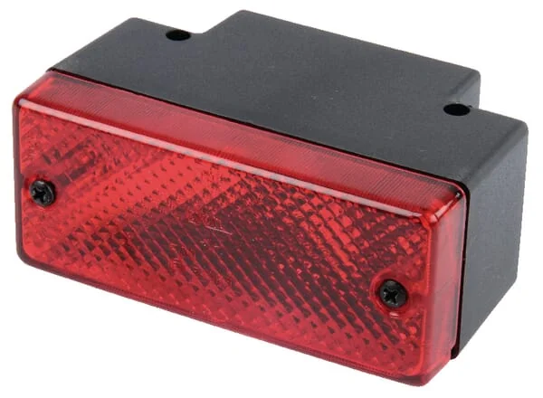 Jokon - 133010000 - Nebelscheinwerfer Rechteckig, 12V, Rot, Aufschraubbar, 106x69mm, Jokon