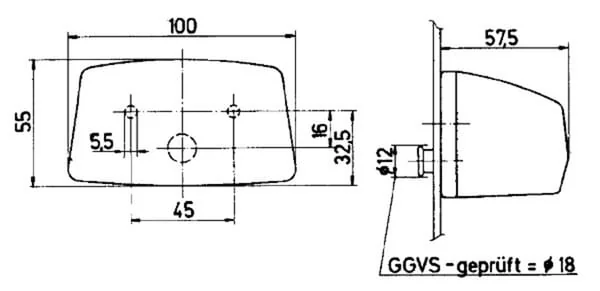 Jokon - 134006100 - Kennzeichenleuchte – Hinten