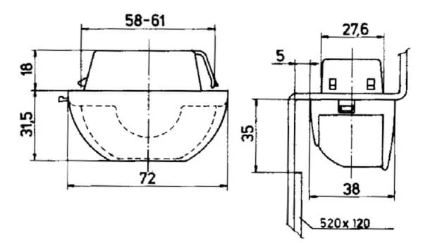 Jokon - 134007101 - Kennzeichenbeleuchtung – Hinten