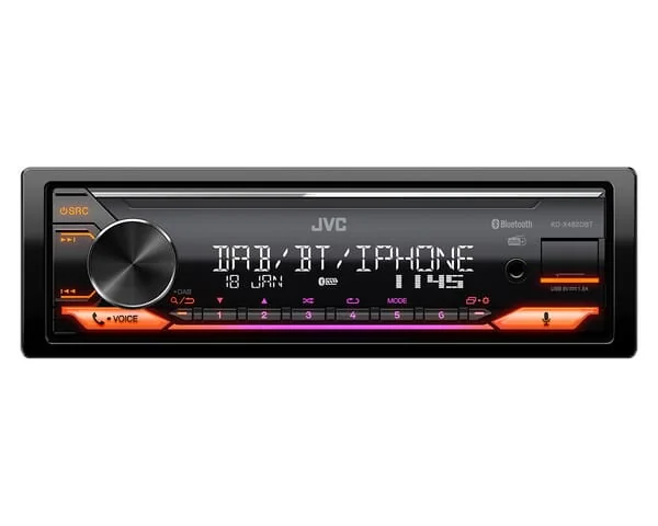 JVC Kenwood - KDX482DBT - Radio USB BT DAB+ Farbdisplay