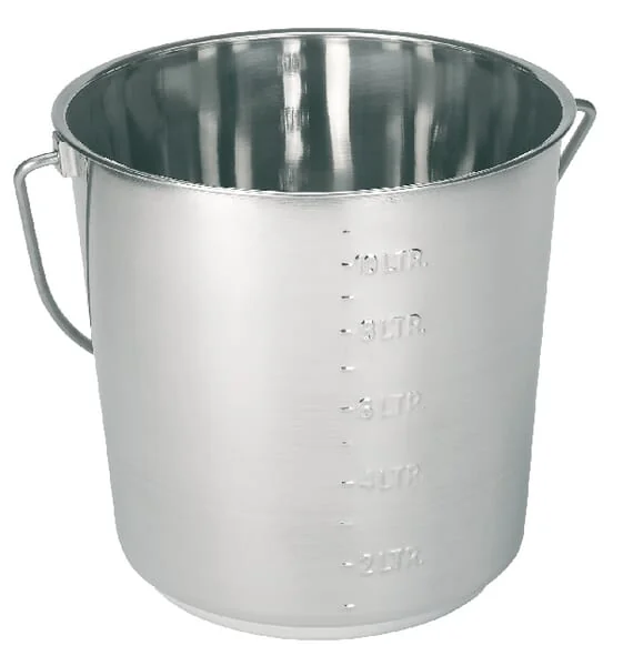 Kerbl - TZ1131 - Eimer 8,5 l, aus Edelstahl