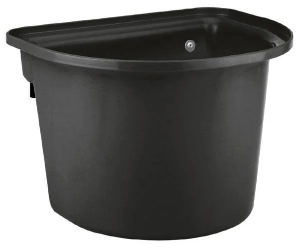 Kerbl - VV32855 - Eimer mit Halterung, 12l, Schwarz