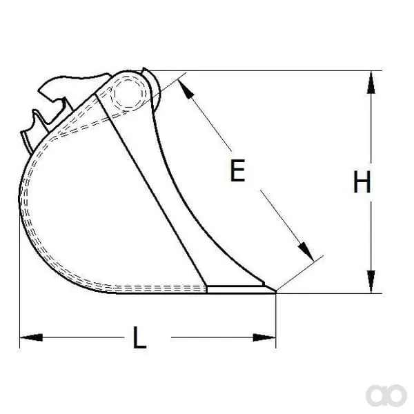Klac - CS02100AA1B - Siebkuebel M0/02 1000MM