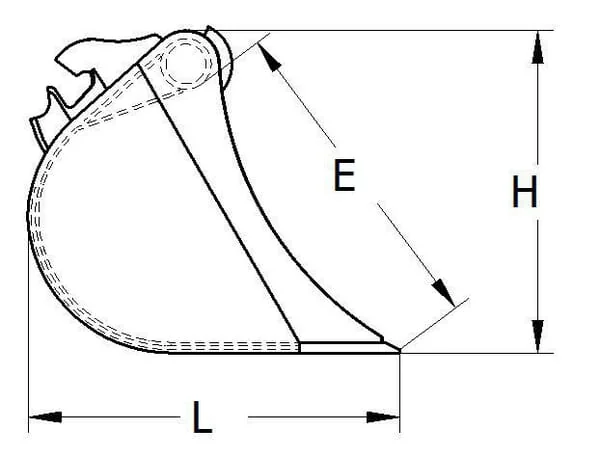 Klac - CS12120AA1B - Siebkuebel M1/12 1200MM
