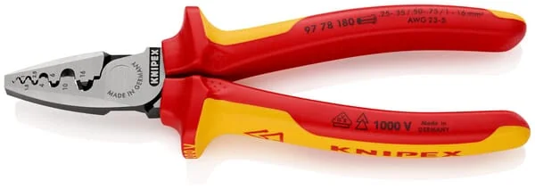 Knipex - TA9778180 - Crimpzange Fuer Endhuelsen