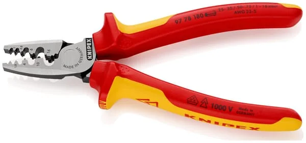 Knipex - TA9778180 - Crimpzange Fuer Endhuelsen