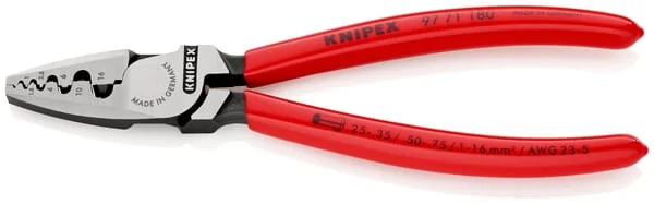 Knipex - TA9778180 - Crimpzange Fuer Endhuelsen