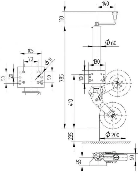 Knott - 4802849X - Stuetzrad